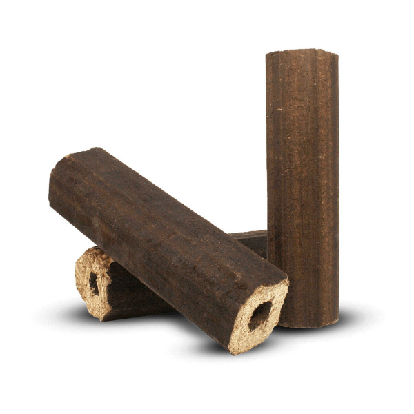 PiniKay Hartholz Briketts Quadro – 960 kg Palette (96 × 10 kg) – Für Kaminöfen & Festbrennstoffherde