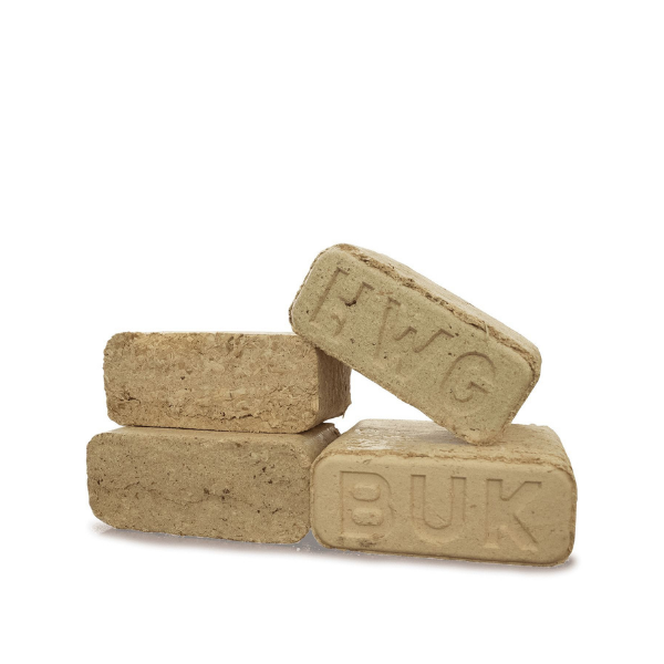 RUF Weißholz Briketts – 960 kg Palette (96 × 10 kg) – Für Kamin- & Holzöfen