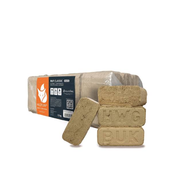 RUF Harthоlzbriketts – Pаlеtte mit 960 kg (96 × 10 kg) – Idеal für Kаmin- und Hоlzöfen
