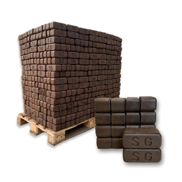 Torfbriketts – 960-kg-Palette – Brennstoff für Ofen und Kamin (Herkunft: Deutschland)